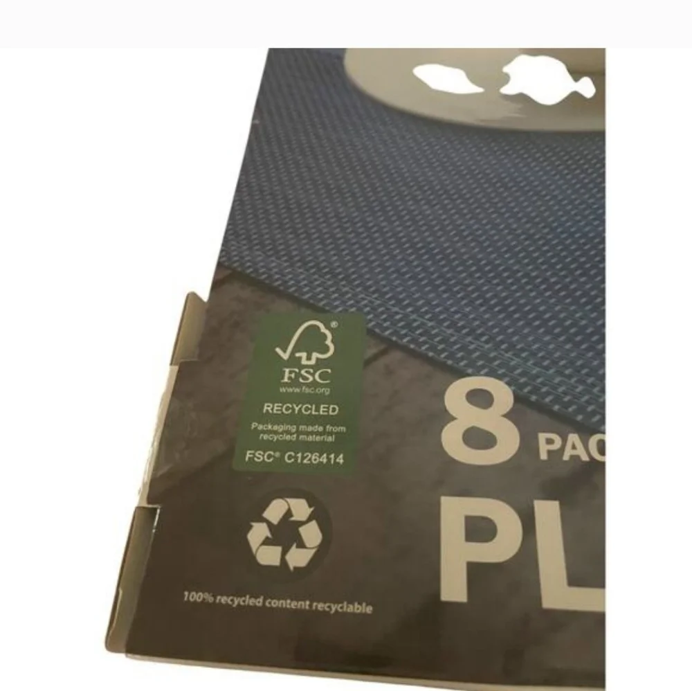Boston Traders Home 8 Pack Placemats, Blue - Picture 2 of 7